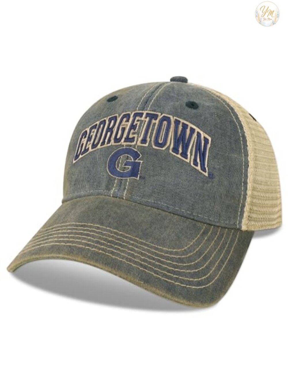 NCAA Georgetown Hoyas Baseball Cap Adjustable Snapback Trucker Hat Cotton Twill